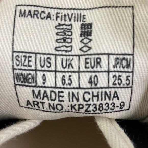 FitVille‎ Women's Casual Zebra V2 Marca Platform Sneaker Slides, size 9 NEW - Picture 14 of 14